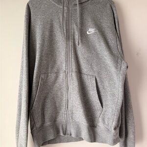 Nike Gray Zip-Up Hoodie